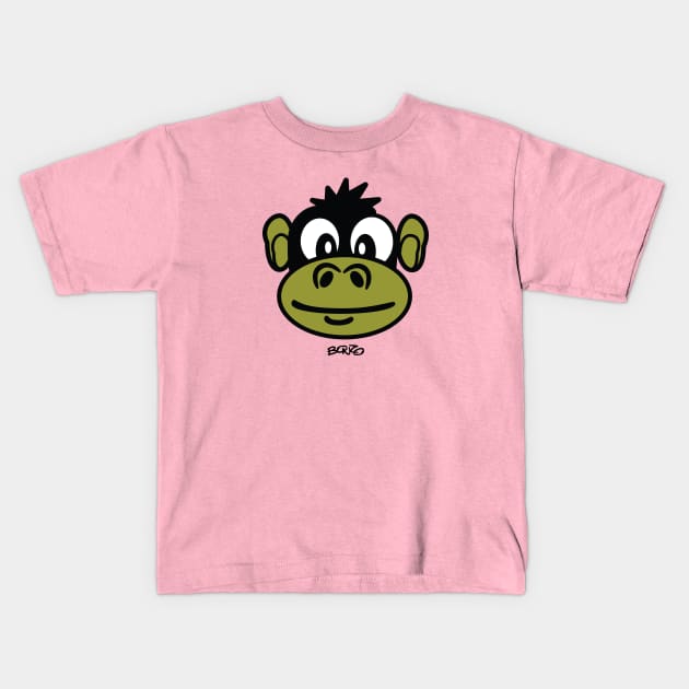 Monkey 2 Kids T-Shirt by BonzoTee